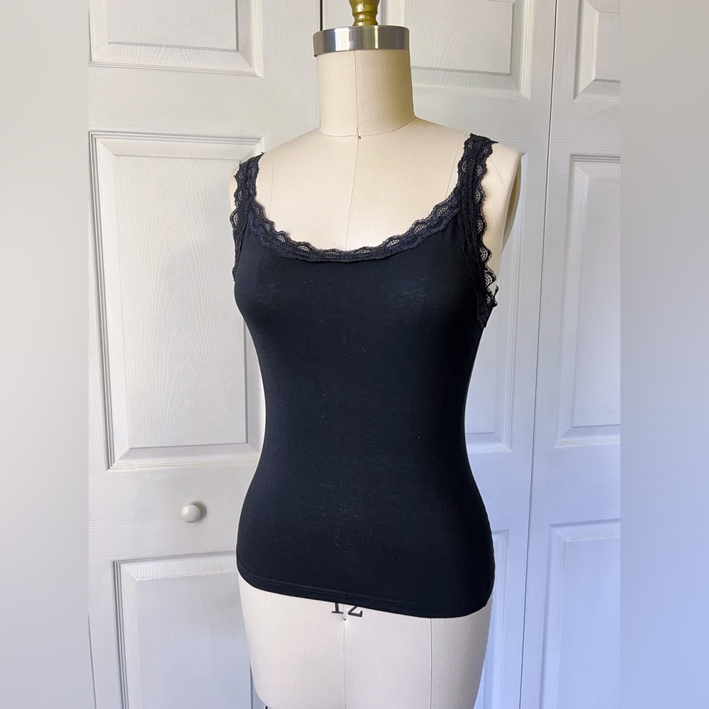Kitten D’Amour Follies Singlet Camisole in Black